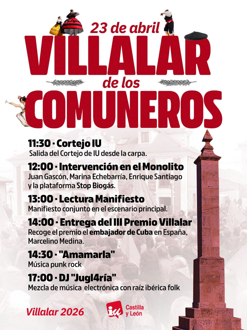 Cartel Villalar de los Comuneros 2026