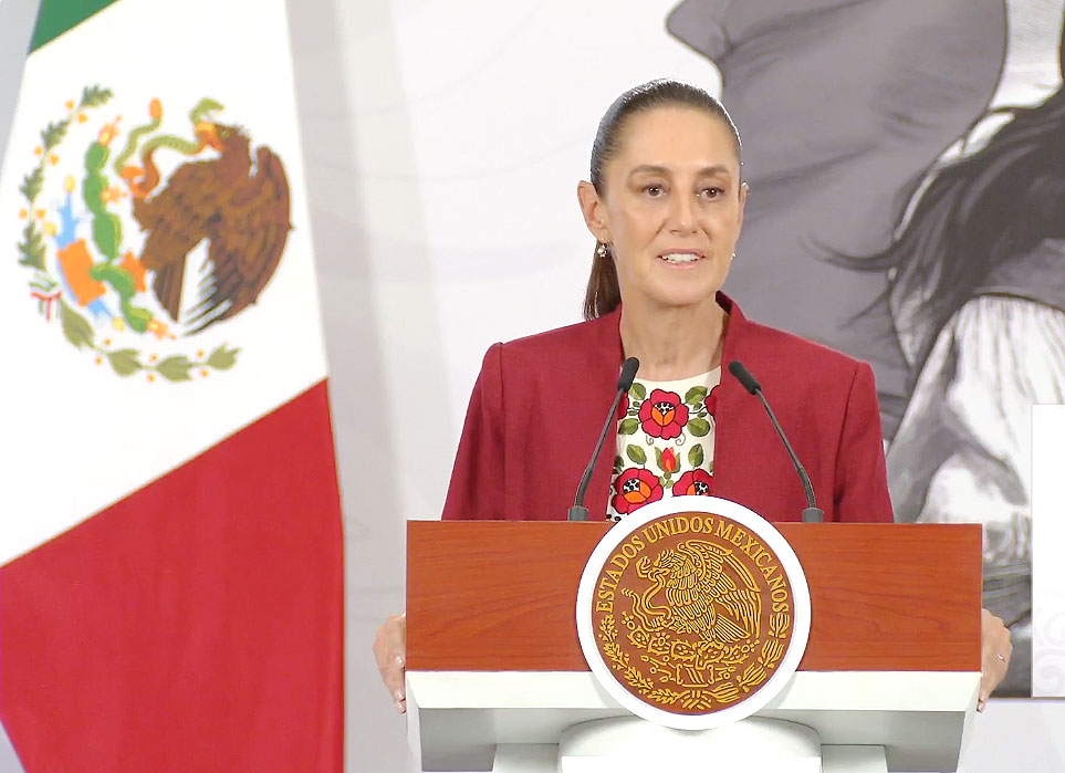 Conferencia de prensa de la presidenta de México Claudia Sheinbaum | Fuente: facebook.com/ClaudiaSheinbaumPardo