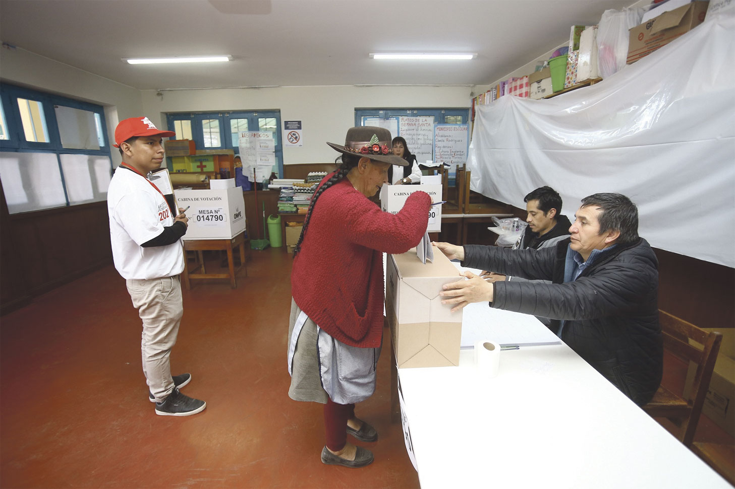Mesa de votación de las elecciones en Perú el pasado 12 de abril | Jurado Nacional de Elecciones del Perú