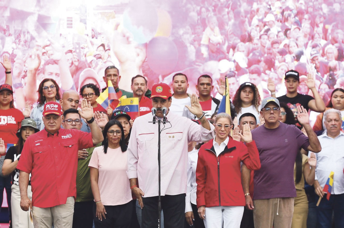 Nicolás Maduro y Delcy Rodríguez en Caracas, diciembre 2025 | facebook.com/vicevenezuela