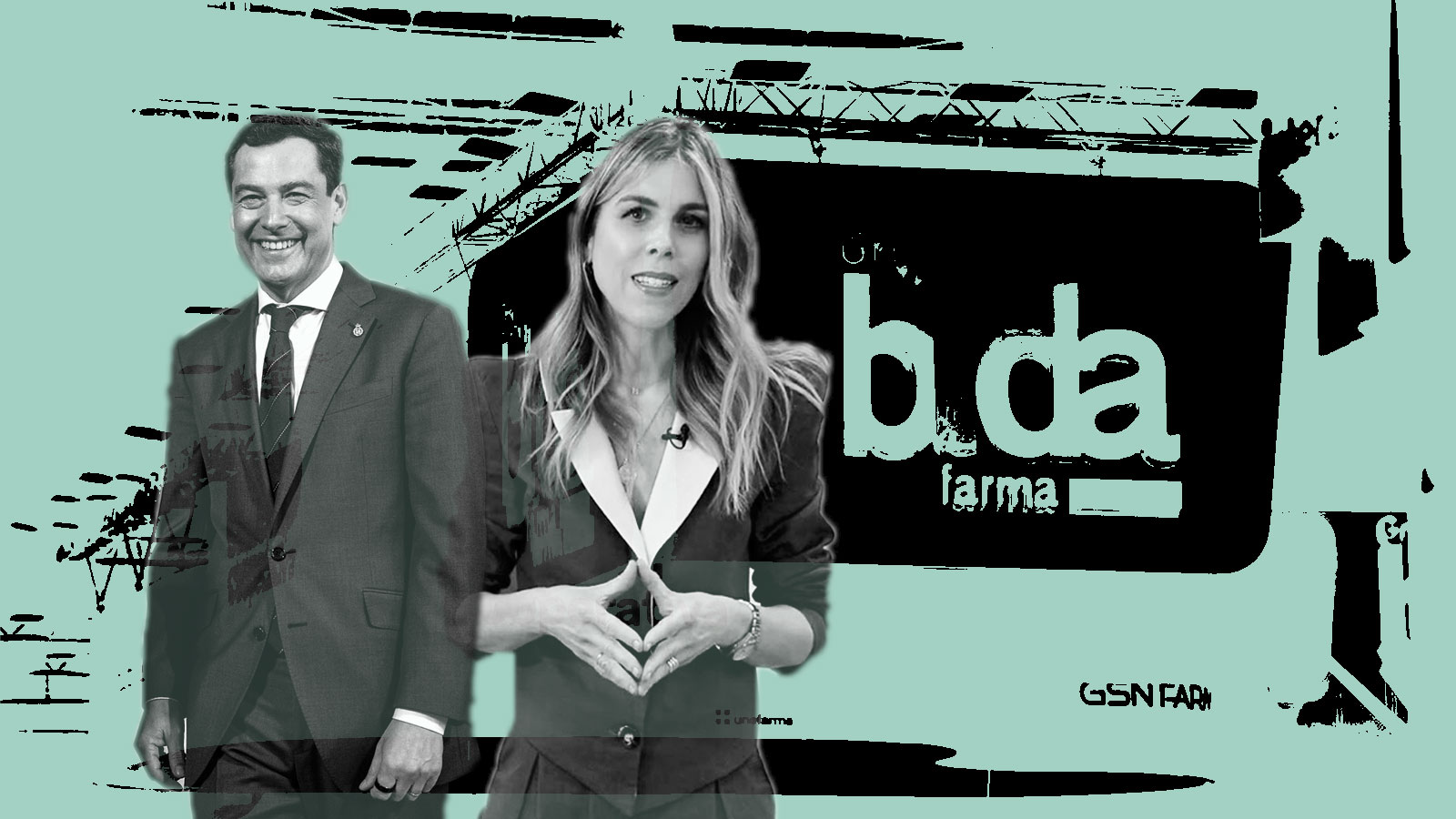 Bidafarma. Manuela Villena, Juanma Moreno Bonilla