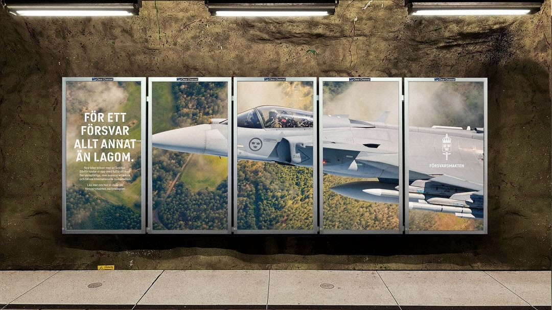 Campaña publicitaria de las Fuerzas Armadas Suecas | Fuente: forsvarsmakten.se