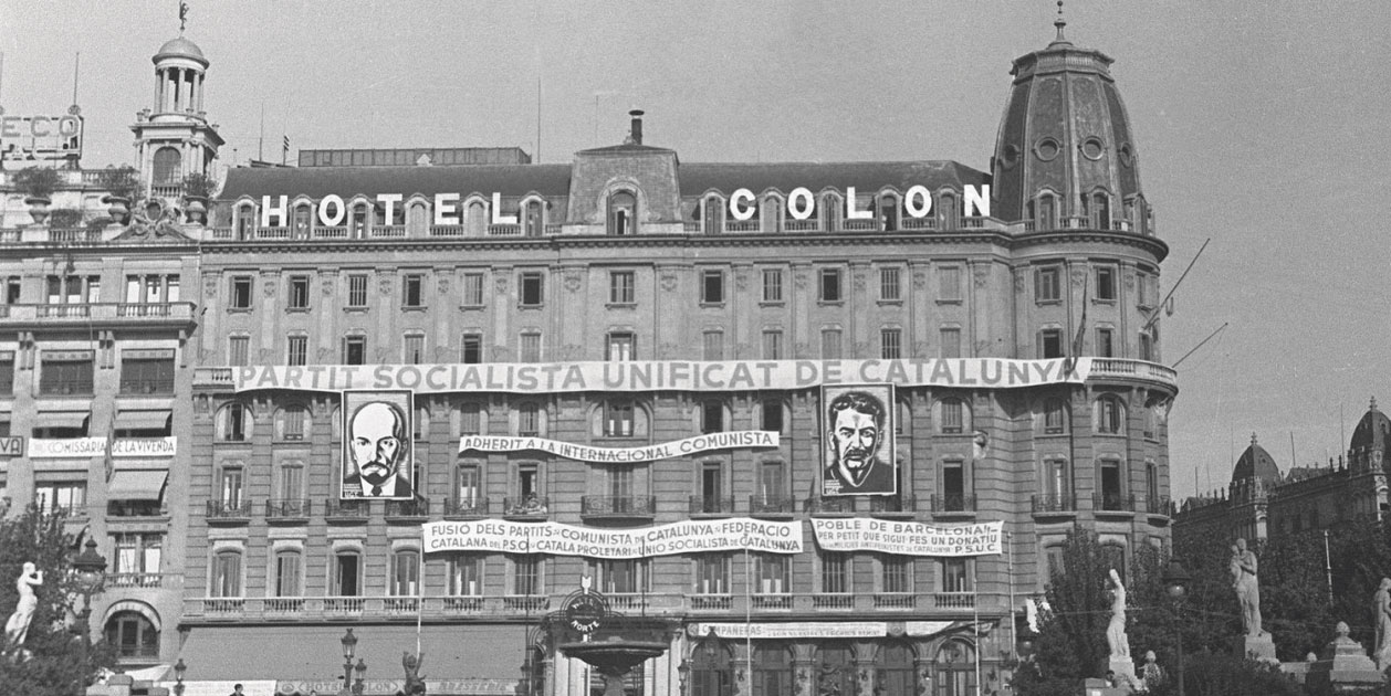 Hotel Colón (Barcelona), primera sede del PSUC | Antoni Campañà / museunacional.cat