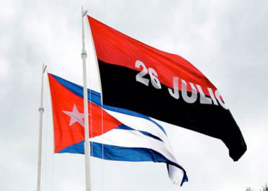 Bandera de Cuba y del Movimiento 26 de Julio | Fuente: misiones.cubaminrex.cu