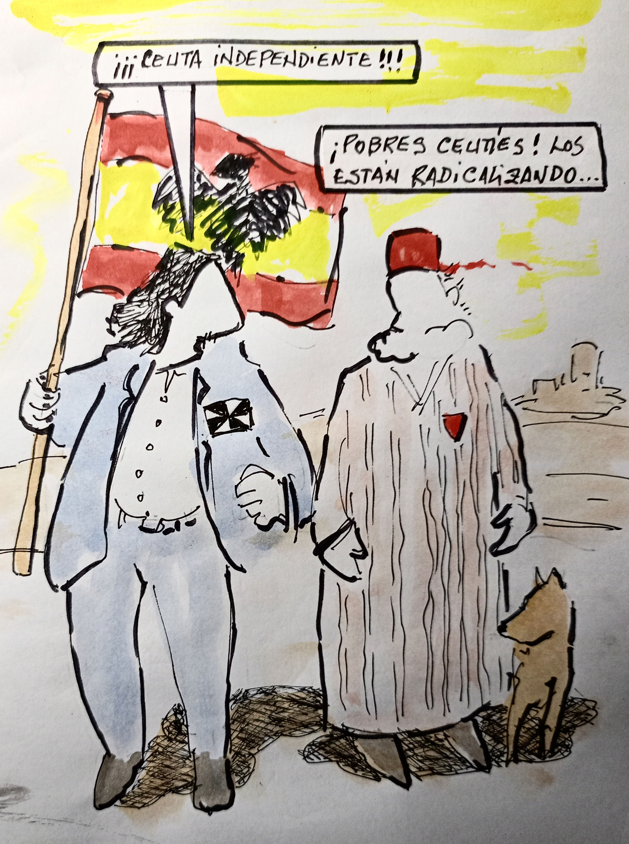Viñeta de Vicente Ruiz: "Ceuta"
